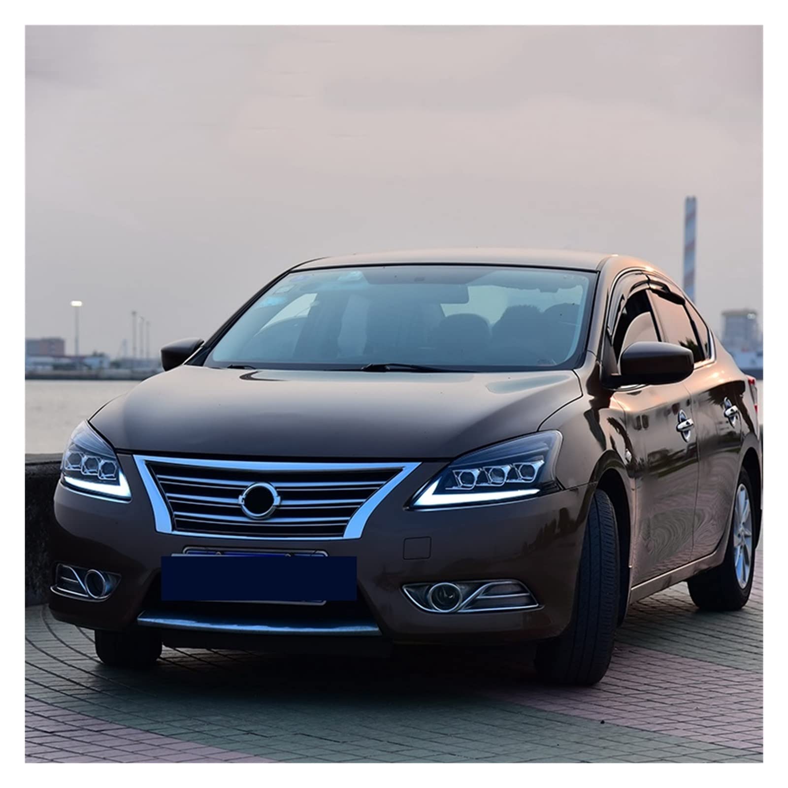 Amazon | ヘッドライトアセンブリと日産セントラ B17 2012-2015